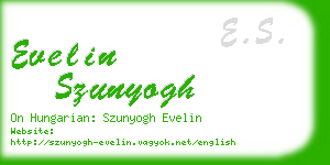 evelin szunyogh business card